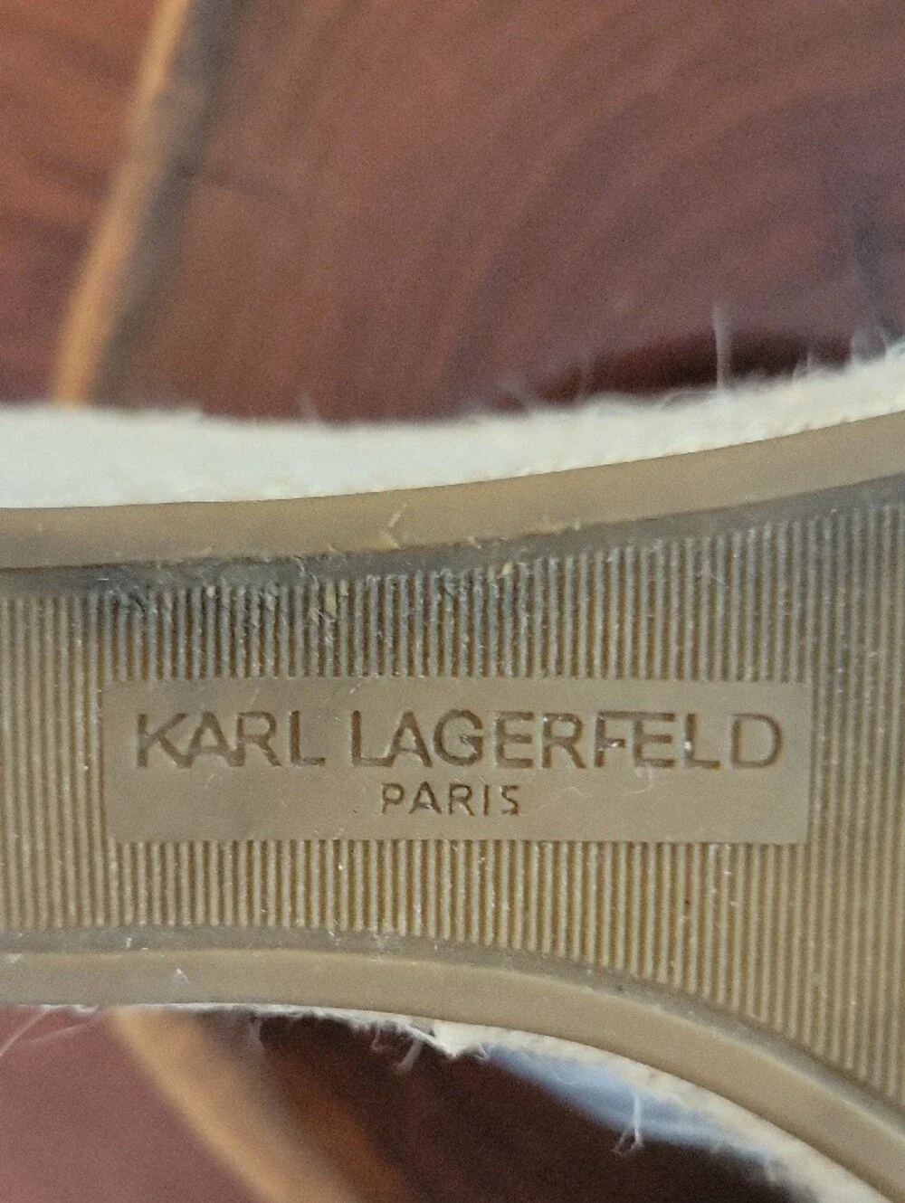 Karl Lagerfeld Carlana Silver Jeweled Espadrille Wedge Mules